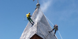 Alpiniste du bâtiment à Nanterre